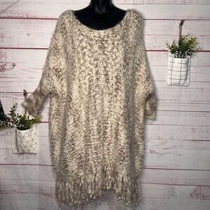 Umgee Boutique Chunky Knit Tunic Sweater | Oversized Small